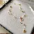 Metal Pig Nose Necklace Wholesale - Durable Koreanable Quality - 14K real gold electroplated long pig nose pearl necklace