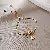 Wholesale Geometric Square Flower Bracelet Set with Zircon - 1# Bracelet-Small waist love bracelet