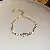 Wholesale Geometric Square Flower Bracelet Set with Zircon - 3# Bracelet-Zircon butterfly pull-out bracelet