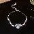 Wholesale Geometric Square Flower Bracelet Set with Zircon - 7# Bracelet-Zircon Square Bracelet