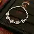 Wholesale Geometric Square Flower Bracelet Set with Zircon - 11# Bracelet-Four Square Zircon Hollow Bracelet