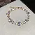 Wholesale Geometric Square Flower Bracelet Set with Zircon - 23# Bracelet-Zircon rectangular fashionable and exquisite adjustable bracelet