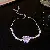 Wholesale Geometric Square Flower Bracelet Set with Zircon - 24# Bracelet-Zircon Square Bracelet
