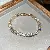 Wholesale Geometric Square Flower Bracelet Set with Zircon - 31# Bracelet-18k real gold electroplated zircon square fashion buckle bracelet