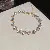 Wholesale Geometric Square Flower Bracelet Set with Zircon - 41# Bracelet-Zircon Love Fashionable and Exquisite Adjustable Bracelet