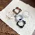 Wholesale Vintage Zircon Open Ring for Retail Success - 9# black-gray smudged irregular ring (set of five)
