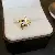 Wholesale Vintage Zircon Open Ring for Retail Success - 18# zircon T-shaped open ring (real gold plating)
