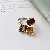 Gold Electroplated Zircon Ring Wholesale Quality Assured - 1# Ring-Chocolate Gold