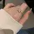 Gold Electroplated Zircon Ring Wholesale Quality Assured - 3# Ring-Golden Zircon Square