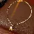 Wholesale Real Gold Electroplated Zircon Jewelry Supply - 6# Necklace-Zircon Glass Pearl Beaded Round Pony