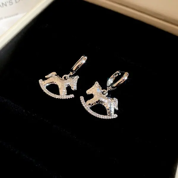 13# earring-pony pendant simple,tkmbeautysupply.com
