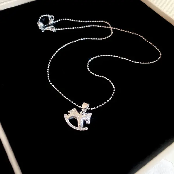 14# Necklace-Pony Pendant Simple and Fashionable,tkmbeautysupply.com