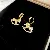 Wholesale Real Gold Electroplated Zircon Jewelry Supply - 15# Earrings-Pony Pendant Simple-Gold