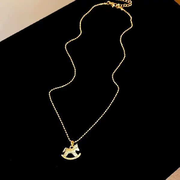 20# Necklace-Pony-Real Gold Plating,tkmbeautysupply.com