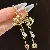 Wholesale Real Gold Electroplated Zircon Jewelry Supply - 40# earrings-pony pearl copper coin tassels