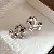 Wholesale Real Gold Electroplated Zircon Jewelry Supply - 42# Silver Needle Pony Hollow Stud Earrings-Silver