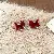 Wholesale Real Gold Electroplated Zircon Jewelry Supply - 46# silver needle zircon flocked pony earrings