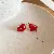 Wholesale Real Gold Electroplated Zircon Jewelry Supply - 53# silver needle oil pony earrings