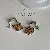 Wholesale Real Gold Electroplated Zircon Jewelry Supply - 63# silver needle wood pony star pearl earrings