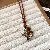 Wholesale Real Gold Electroplated Zircon Jewelry Supply - 84## necklace-resin flocked leather inlaid with zircon-brown-coffee