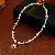 Wholesale Real Gold Electroplated Zircon Pony Charm Jewelry Supply - 98## Necklace-Pearl Beaded Pony (Real Gold Plating)