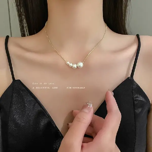 Imitation pearl necklace,tkmbeautysupply.com
