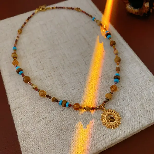 Necklace - gold,tkmbeautysupply.com