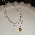 Titanium Steel Natural Stone Rice Bead Necklace Wholesale Quality - Oval tiger eye stone rice bead necklace (two-piece set with real gold plating)