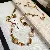 Titanium Steel Natural Stone Rice Bead Necklace Wholesale Quality - Flower Ceramic Crystal Rice Bead Necklace