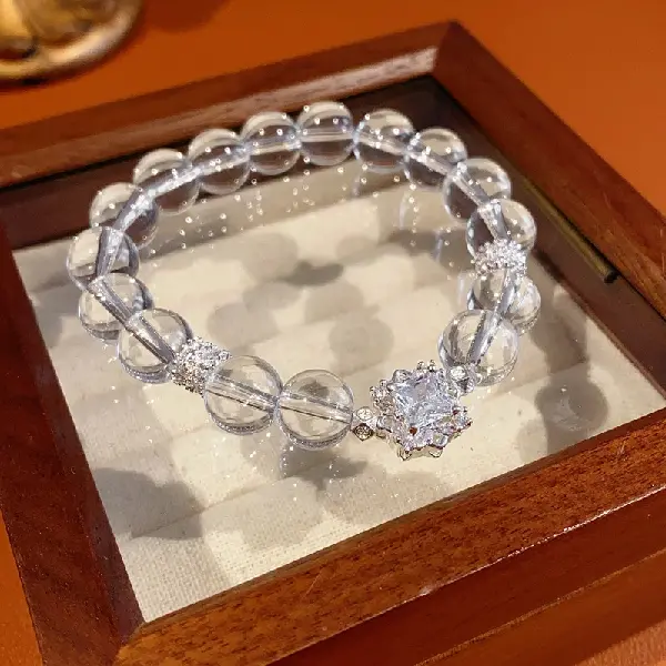 17# zircon flower crystal bracelet exquisite gift box,tkmbeautysupply.com