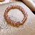 Wholesale Chinese Artificial White Citrine Bracelet – Retro Style Supply - 23# Zircon Ball Strawberry Crystal Bracelet 8mm-Exquisite Gift Box