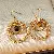 Maillard Wholesale Tiger Eye Stone Earrings for Retailers - Ear hook-gold