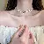 Wholesale Retro Pearl Necklaces - High-end Versatile Chokers Supply - 28# Necklace-Flower Pearl (Environmentally Friendly)