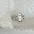 Geometric Twist Wave Ring Wholesale Supply with Quality - 4 Rings-Silver Square Double Layer