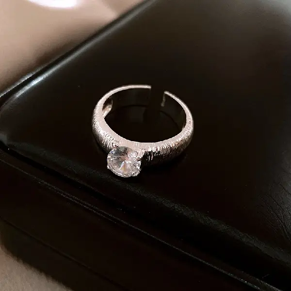 7# Ring-Silver-Pleated,tkmbeautysupply.com