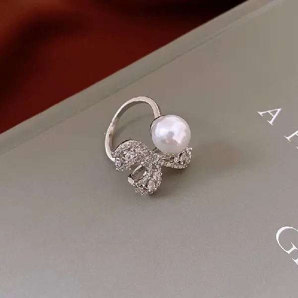 40# ring-silver-bow,tkmbeautysupply.com