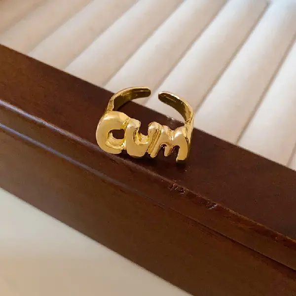 46# Letter CUM Open Ring,tkmbeautysupply.com