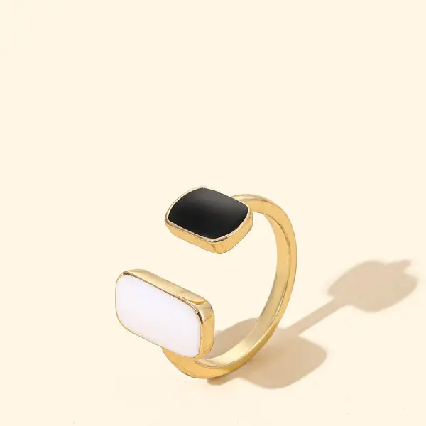 52# ring-black and white-square,tkmbeautysupply.com