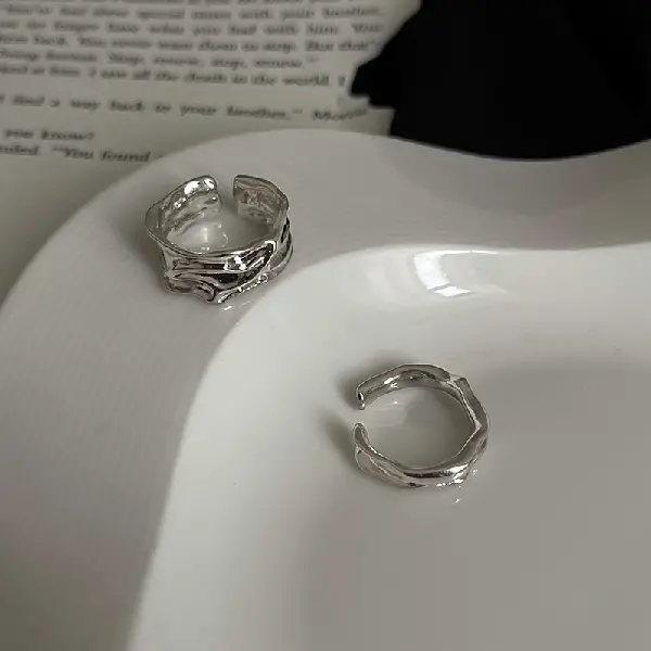 56# Ring-Silver (set of two),tkmbeautysupply.com
