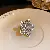 Wholesale Medieval Vintage Rings – High-End Retro Palace Style - 139# Ring-Silver-Flower