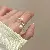 Wholesale Medieval Vintage Rings – High-End Retro Palace Style - 142# Ring-Silver-Round