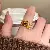 Wholesale Medieval Vintage Rings – High-End Retro Palace Style - 158# ring-gold (real gold plating)