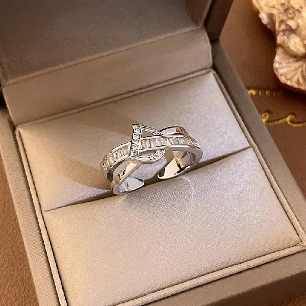 10# Ring-Silver Letter D,tkmbeautysupply.com