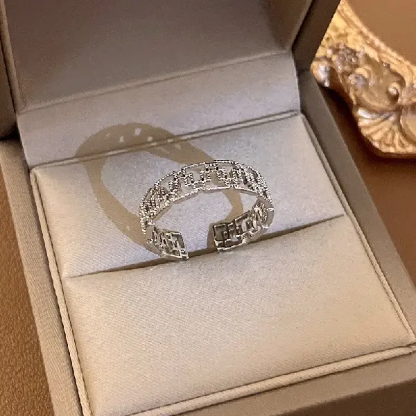16# Ring-Silver Mesh,tkmbeautysupply.com