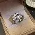Wholesale Real Gold Electroplated Zircon Bow Open Ring Supply - 27# ring-silver multi-layer