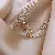 Wholesale Real Gold Electroplated Zircon Bow Open Ring Supply - 36# Ring-Round Cat’s Eye Stone
