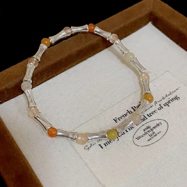 Bamboo beaded bracelet,tkmbeautysupply.com