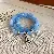 Crystal Round Plate Multi-layered Bracelet Wholesale Supply - Lucky flower beaded aquamarine multi-layered bracelet