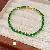 Super Flash Zircon Bracelets Wholesale Supply with Real Gold Plating - Bracelet-gold-green