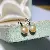 Wholesale Gold Plated Pearl Zircon Earrings for Women - 1355B Pink